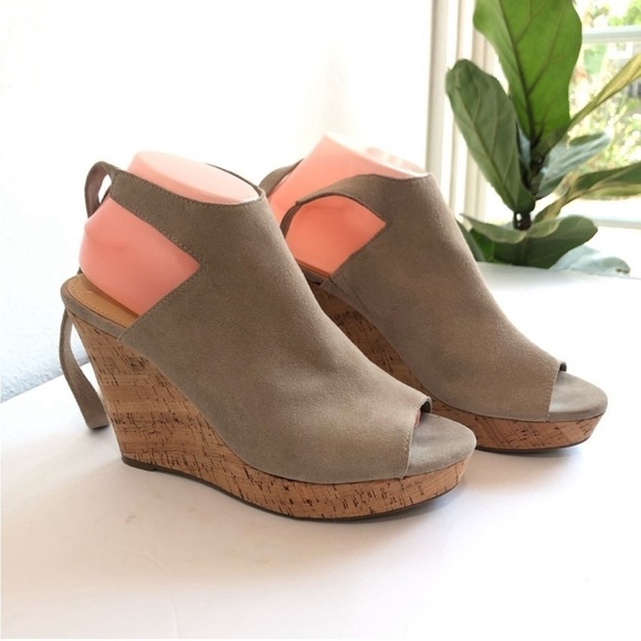 MARC FISHER open toe tie up tan espadrille shoes - Picture 4 of 16